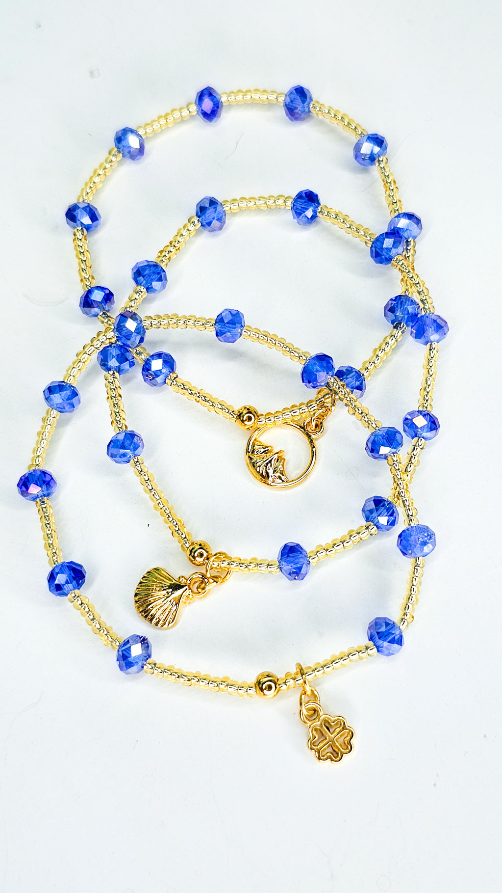 Blue bracelet set