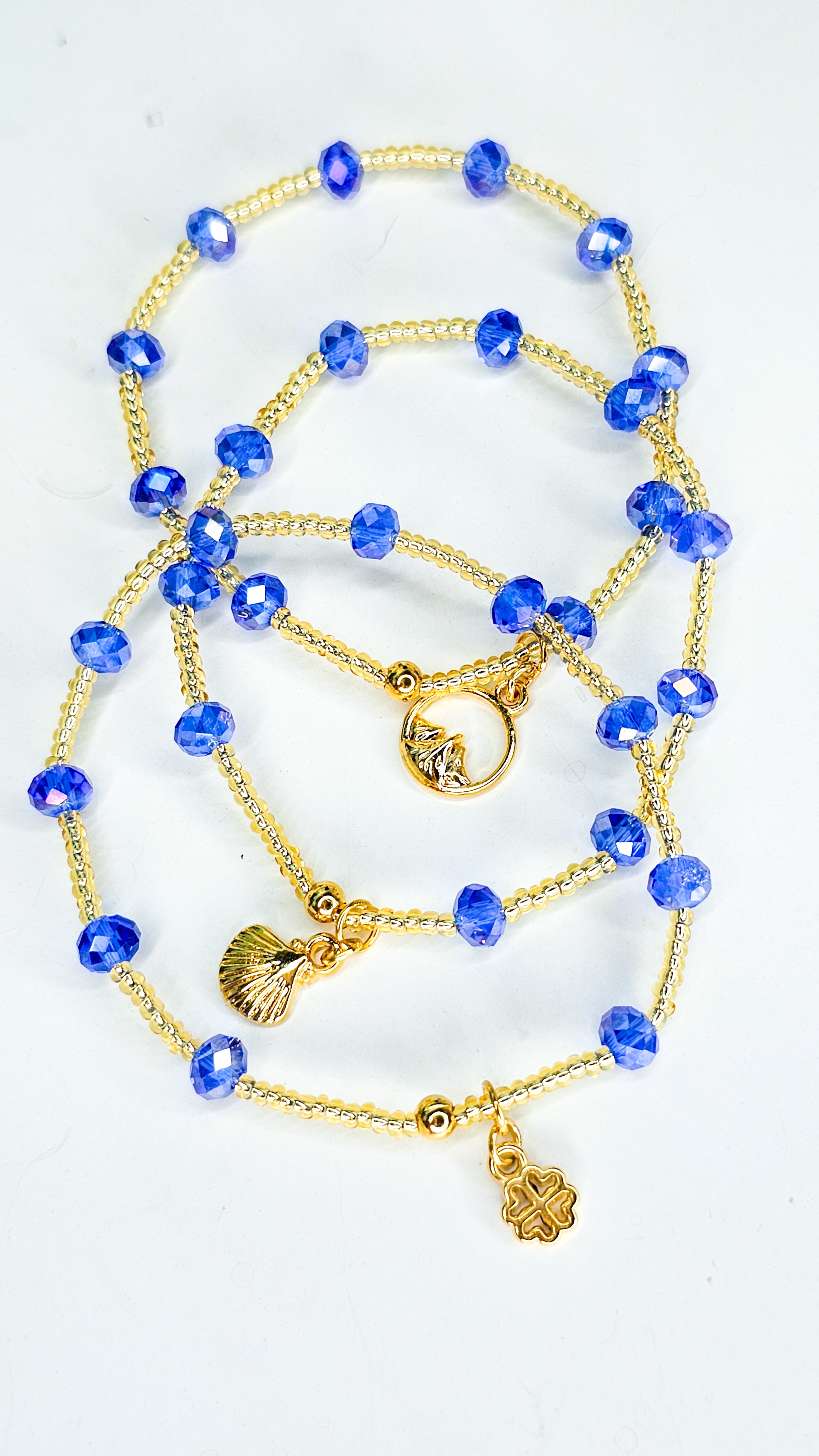 Blue bracelet set