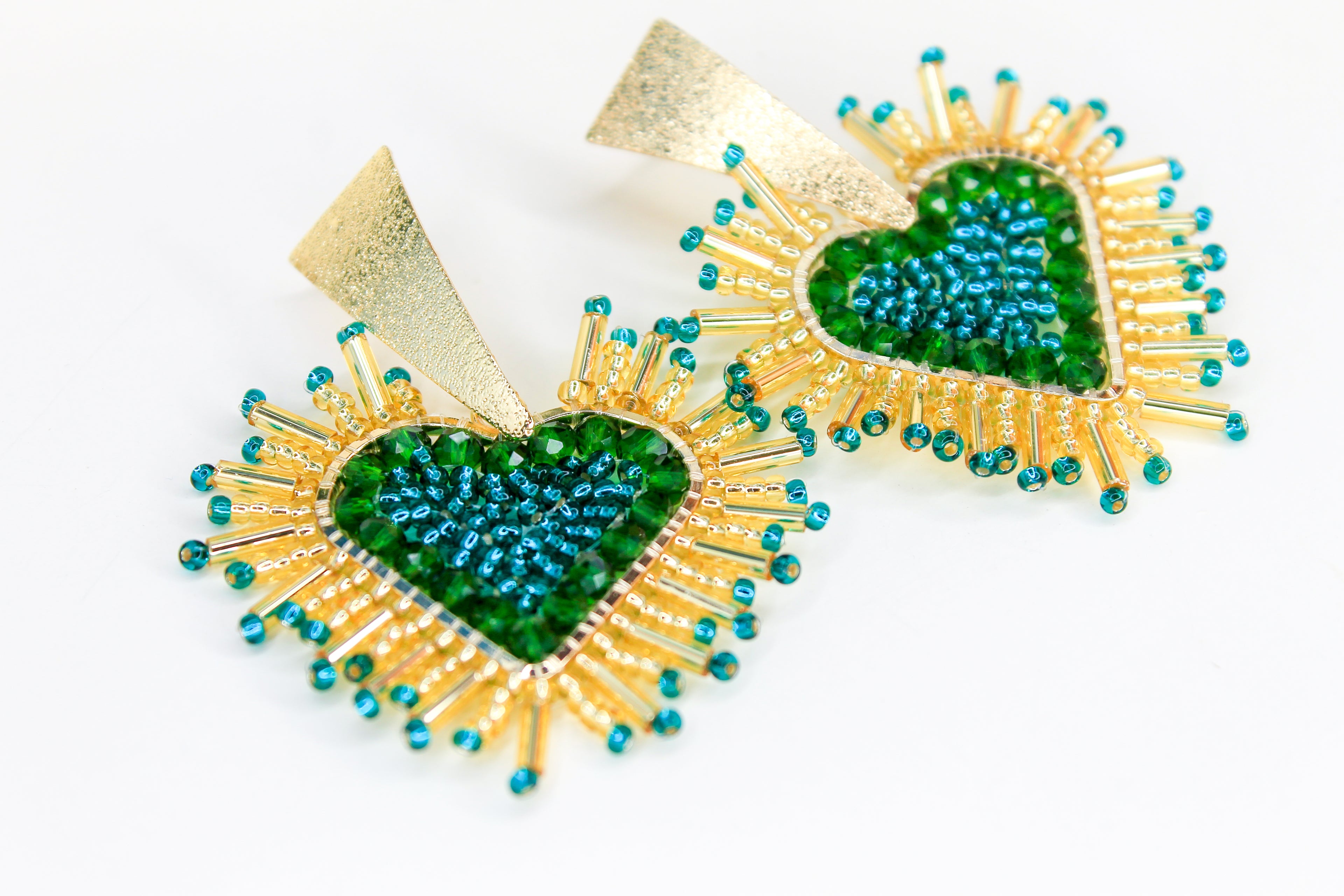 "Brave" Heart Earrings