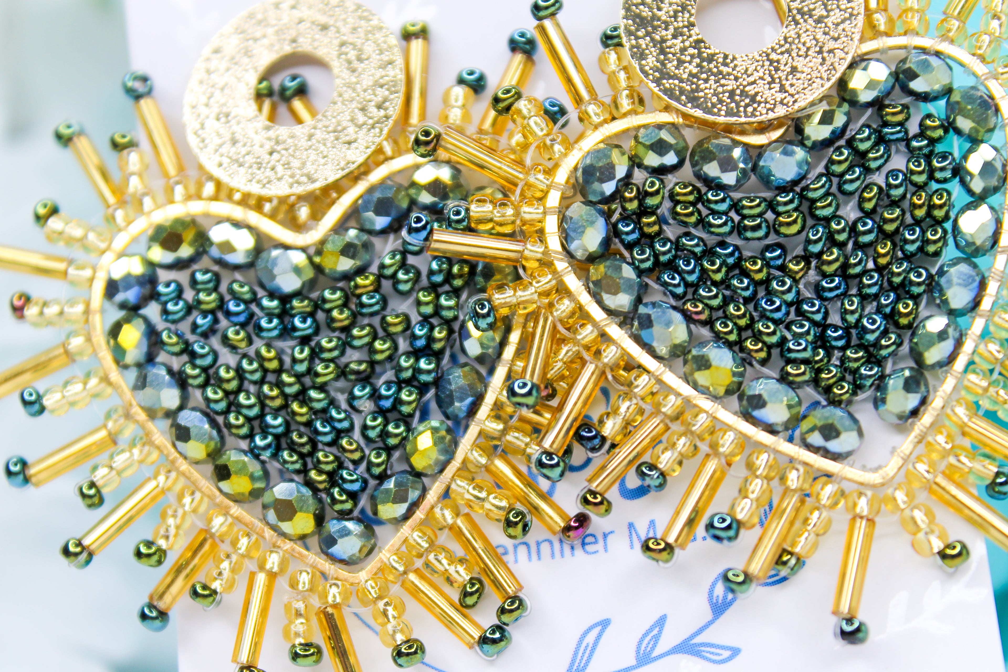 "Brave" Heart Earrings