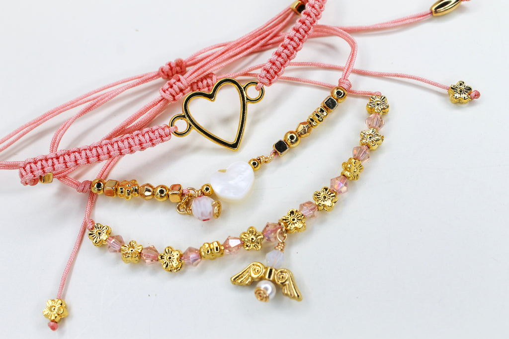 Heart pink  Bracelet