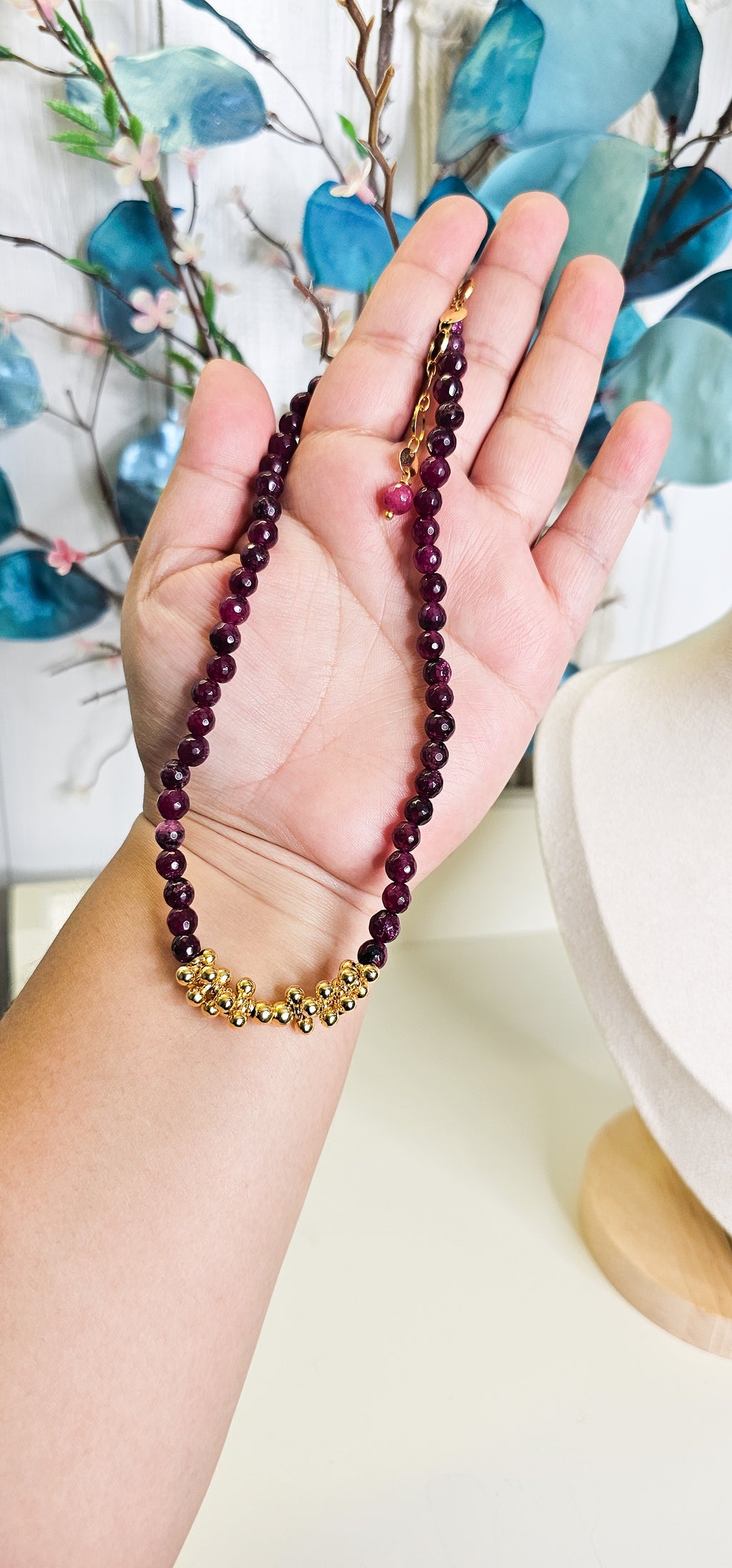 beaded necklace for work