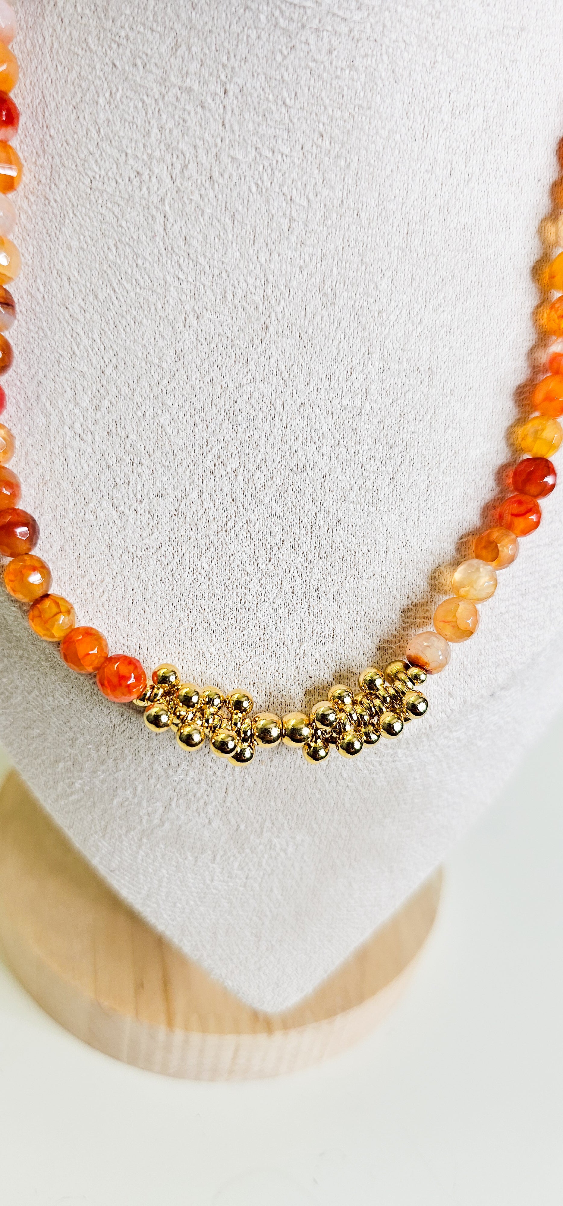 orange agate necklace