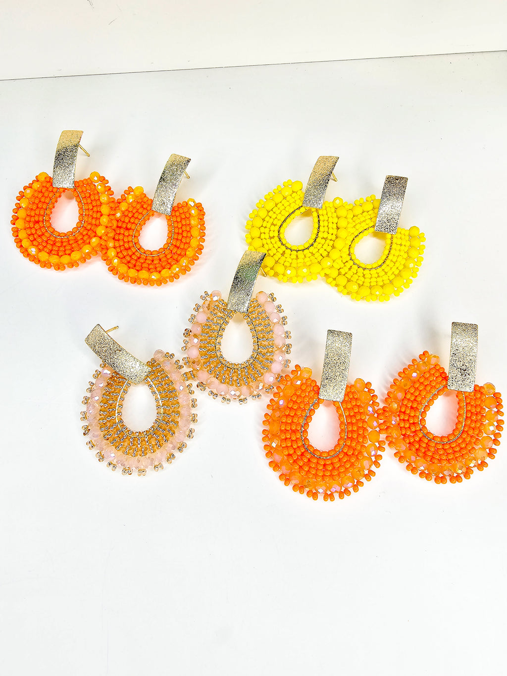 colorful statement earrings