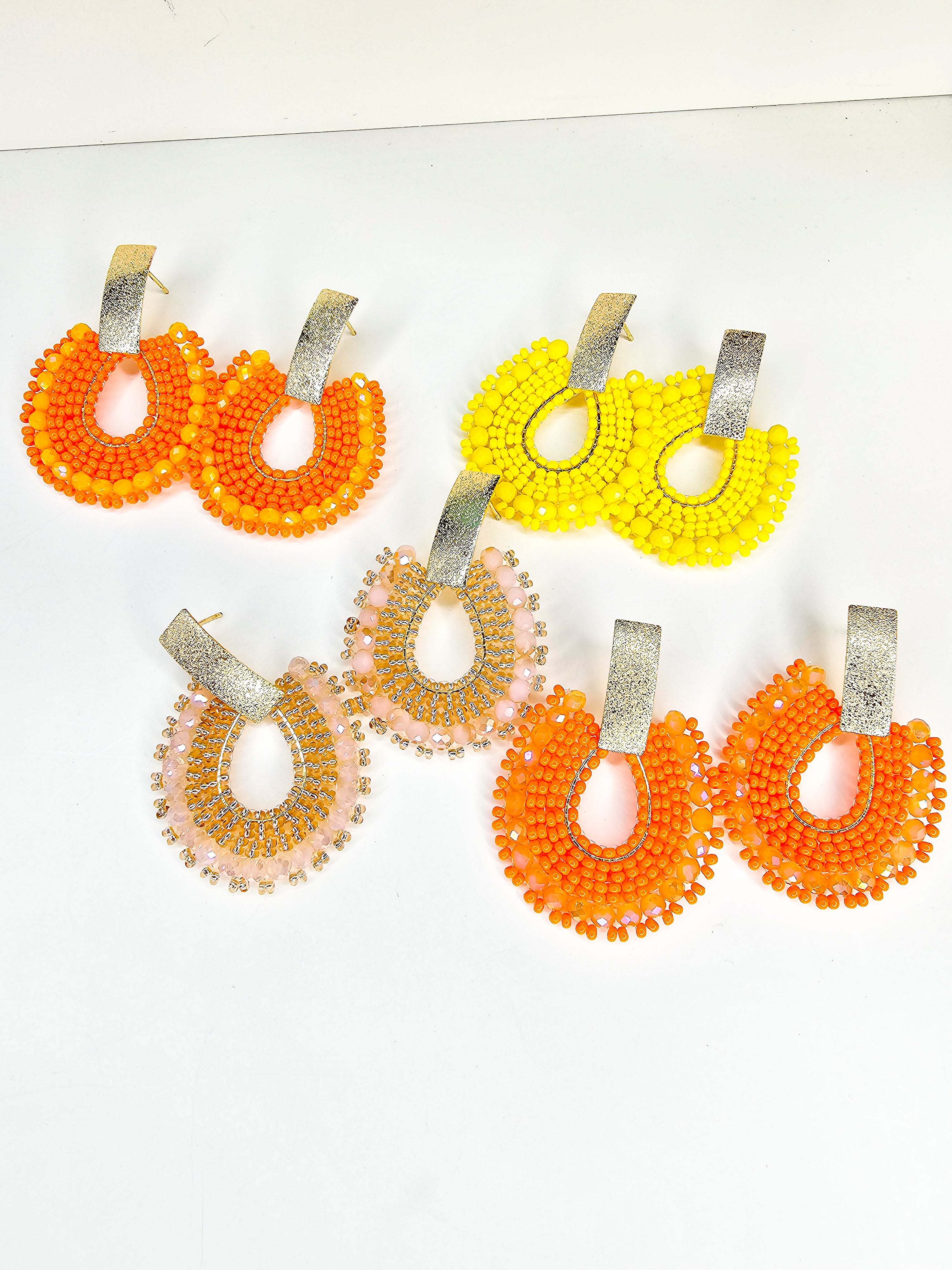 colorful statement earrings